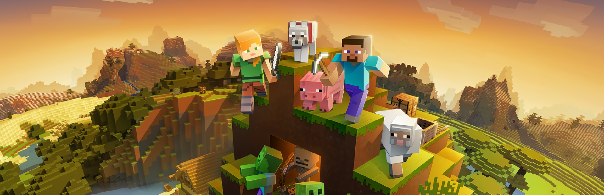 Minecraft: Java & Bedrock Deluxe Edition background