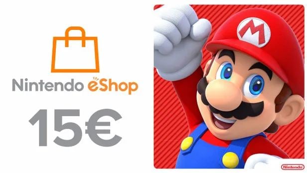 Nintendo eShop Card 15€ — дигитален код за Nintendo eShop