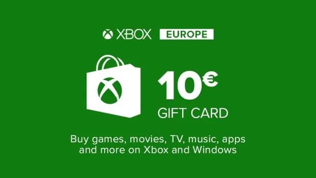 XBOX Gift Card 10€ — дигитален код за Xbox Store